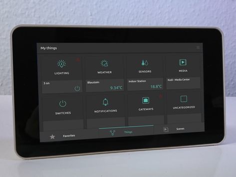 Open Source Smart Home with Touchscreen Control Panel Google Smart Home, Best Smart Home, Home Security Camera Systems, Smart Home Control, Raspberry Pi Projects, Wireless Home Security Systems, Wireless Home Security, Home Automation System, Control Panels