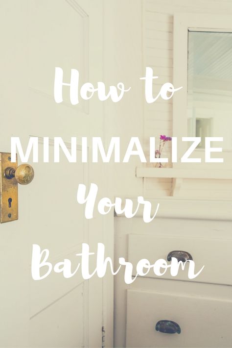 How to Minimalize Your Kitchen | How to declutter | How to have a minimalist home | minimalism and your bathroom | Bathroom organization | Minimalist Dekor, Minimalist Bathroom Design, Rustic Bathroom Vanities, Diy Bathroom Storage, Organization Home, How To Declutter, Interior Minimalista, Toilet Storage, Home Inspo