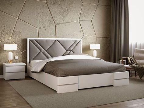 Latest Bed Design, Bed Back Design, Bed Backrest, Box Bed Design, Double Bed Designs, Bed Headboard Design, Taylor Morrison, Modern Headboard, Modern Cupboard Design