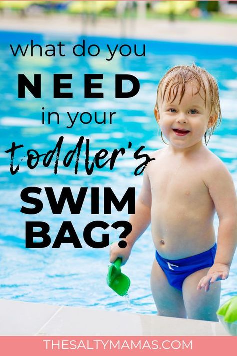 Swim Hacks, Toddler Swimming Lessons, Baby Swimming Lessons, Swimming Lessons For Kids, Swimming Outfits, Swim Bag, Toddler Safety, Swimming Classes, Toddler Swimming