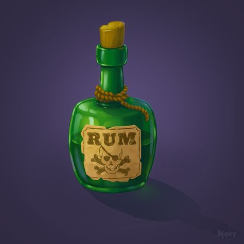 ArtStation - Pirate set pt.1, Ekaterina Morkovkina Pirate Drinks, Pirate Props, Pirate Games, Drink Icon, Magic Bottles, Sea Of Thieves, 3d Icons, Game Concept Art, Pirate Theme