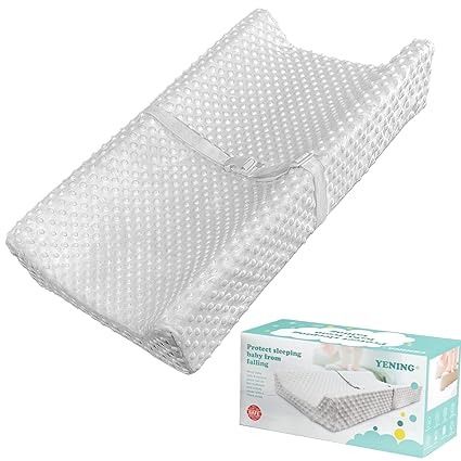 Amazon.com : YENING Baby Diaper Changing Pad for Dresser Top with Cover Waterproof Lining Foam Contoured Changing Table Pads Topper 31" x 16" Grey : Baby Changing Dresser, Baby Changing Pad Cover, Portable Changing Pad, Changing Table Pad, Baby Changing Table, Baby Kicking, Baby Changing Pad, Dresser Top, Diaper Changing Pad