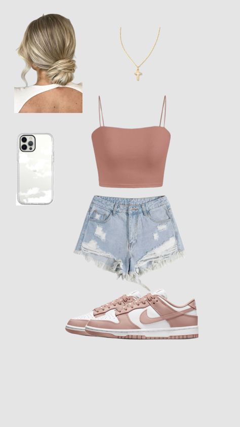 Teen Girls Outfits, Cute Outfits For Teen, Preppy Summer Outfits, Summer Outfits For Teens, Cute Dress Outfits, Casual Preppy Outfits, Cute Lazy Day Outfits, Trendy Outfits For Teens