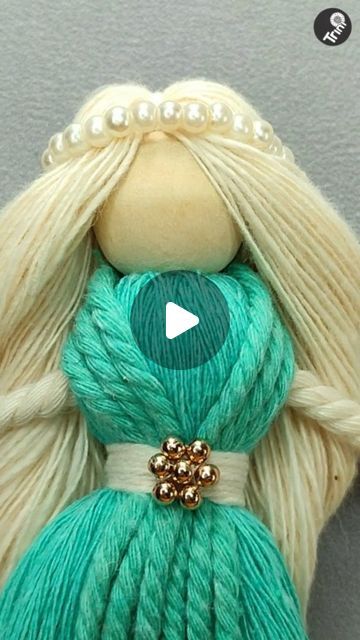 How To Make Tassel Dolls, Fairy Diy Crafts, Engel Diy, Diy Yarn Dolls, Beaded Dolls, Macrame Doll, Wool Crafts Diy, Art Doll Tutorial, Dolls Handmade Diy