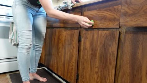 Updating 70s Kitchen Cabinets, 1970s Cabinet Makeover, Transform Old Kitchen Cabinets, Stripped Wood Kitchen Cabinets, Painted Plywood Kitchen Cabinets, 1970 Kitchen Cabinets Makeover, 70s Kitchen Update, Diy Old Cabinet Makeover, Update 70s Kitchen Cabinets