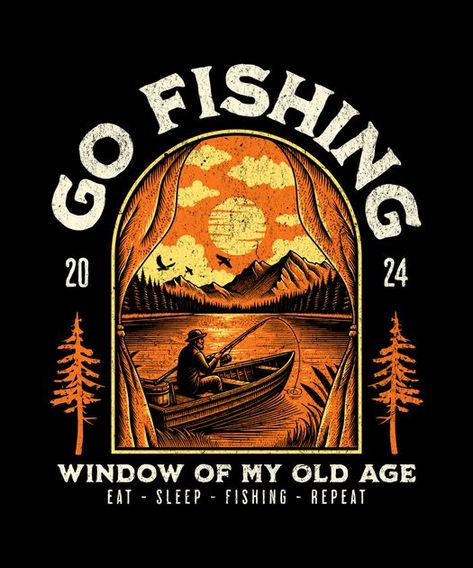 Old man go fishing T-Shirt Design Template T Shirt Design Template, Man Go, Fishing T Shirts, Old Man, Old Men, Like A Pro, T Shirt Design, Next Level, Design Template