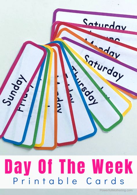 Free Printable Days Of The Week Chart, Days Of Week Printable, Free Days Of The Week Printables, Days Of The Week Chart, Days Of The Week Activities, Perimeter Worksheets, Letter Recognition Worksheets, Free Preschool Printables, Classroom Calendar