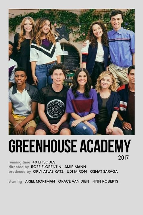 Poster Polaroid, Greenhouse Academy, Green House, Minimalist Poster, Green