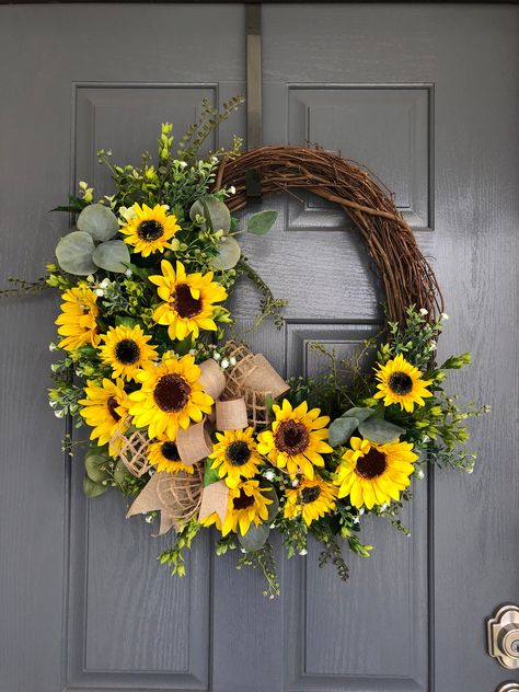 Sunflower wreath diy