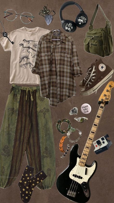 Goblincore Outfits, Grunge Fits, Arte Van Gogh, Earthy Outfits, Grunge Vibes, Funky Outfits, Mode Design, Cool Fits, Swaggy Outfits