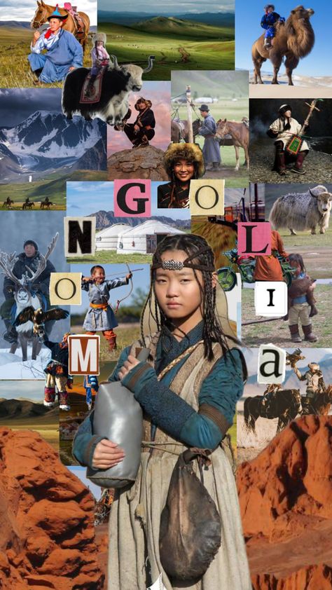 I think this is the fourth countries shuffle ! #mongolia#culture#travel Culture Travel, Travel Goals, Mongolia, Travel Destinations, Collage, Travel