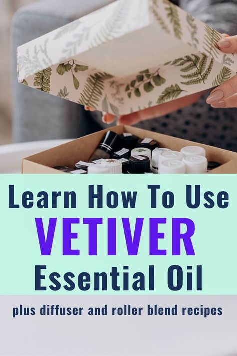 vetiver essential oil blend recipes Veviter Essential Oil Benefits, Vetiver Essential Oil Blends, Vetiver Benefits, Vetiver Diffuser Blends, Essential Oil Sprays Diy, Vetiver Essential Oil Uses, Doterra Vetiver, Essential Oil Roller Blends, Essential Oil Roller Bottle Blends