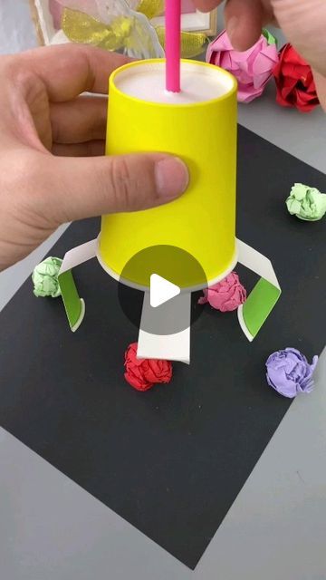 539K views · 13K likes | Creative Ideas on Instagram Grandma Camp, Preschool Stem, Toddler Activity, Preschool Arts And Crafts, Church Crafts, Mom Era, Paper Airplane, Future Children