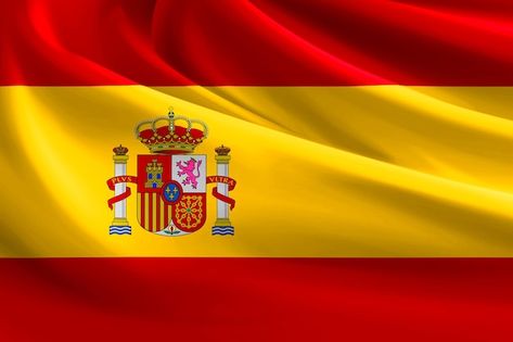 Free folded flag of | Premium Photo #Freepik #photo #3d-flag #3d-design #3d #flag-design Spanyol Flag, Flag Of Spain, Folded Flag, Spanish Flag, Spanish Flags, Spain Flag, Coral Background, Holiday Banner, Art Poster Design