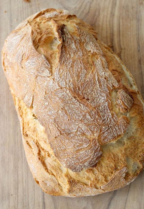 Italian Ciabatta Bread Crusty Loaf Ciabatta Bread Recipe, Loaf Bread Recipe, Homemade Focaccia Bread, Cinnamon Bread Easy, Homemade Sandwich Bread, Cinnamon Bread Recipe, Best Homemade Bread Recipe, Focaccia Bread Recipe, Homemade White Bread