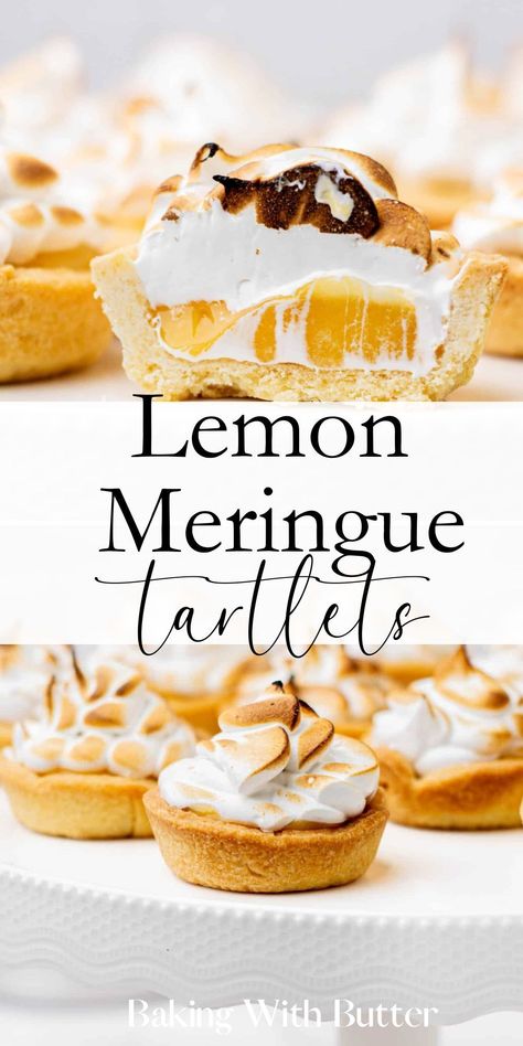 Lemon Meringue Tarts Mini, Mini Lemon Meringue Tarts, Easy Mini Tarts, Work Desserts, Lemon Meringue Tartlets, Lime Tartlets, Lemon Meringue Tarts, Moist Lemon Pound Cake, Clubhouse Ideas