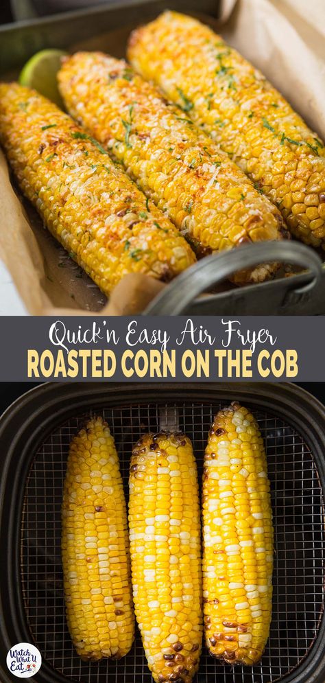 Air Fryer Recipes Healthy Low Carb, Air Fryer Corn, Air Fryer Recipes Breakfast, Air Fryer Oven Recipes, Air Fry Recipes, Diner Recept, Easy Air Fryer, Air Fryer Dinner Recipes, Air Fryer Healthy