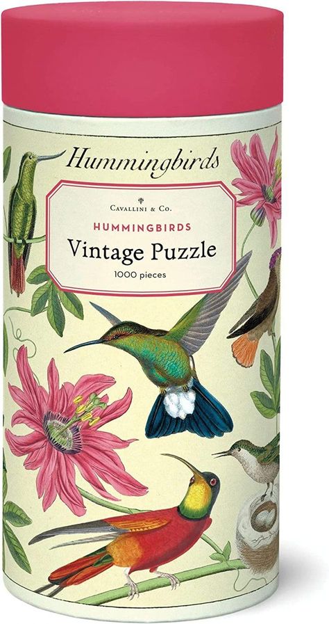 Gift ideas - hummingbird puzzle #gifts #gifting #holidaygifting #birthday #puzzle #crafts #freetime #crafting #create #design #giftideas #gifting #hostessgift #wrap #hummingbirdpuzzle Vintage Puzzle, Acrylic Holders, Spring Candles, Perfect Gif, 1000 Piece Puzzle, Muslin Bags, Puzzle 1000, Spring Gifts, Candle Box