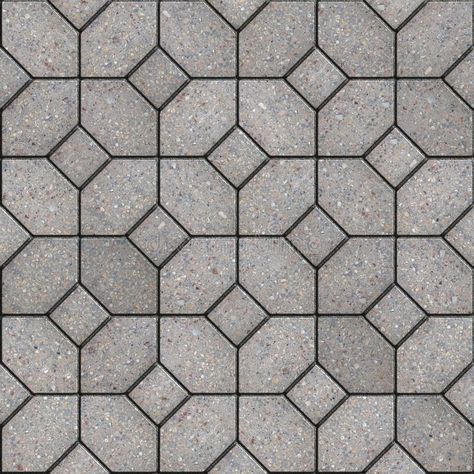 Paving Slabs. Seamless Tileable Texture. stock photo Paving Texture, Paver Blocks, Paving Pattern, Paving Design, Game Textures, Floor Texture, Tile Texture, Brick Texture, Paving Slabs