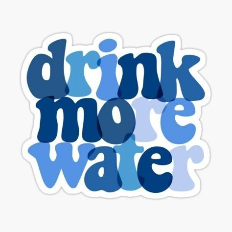 Drink More Water Sticker, Drink More Water Vision Board, Tumbler Stickers Ideas, Drinking More Water Aesthetic, Water Drinking Aesthetic, Drink More Water Aesthetic, Drink Water Wallpaper, Water Aesthetic Drink, Drink Water Aesthetic