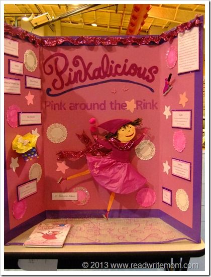 Pinkalicious reading fair project board Reading Fair Projects, Science Fair Projects Boards, Reading Fair, Family Literacy, Reading Projects, Elementary Library, 4th Grade Reading, Library Lessons, Fair Projects