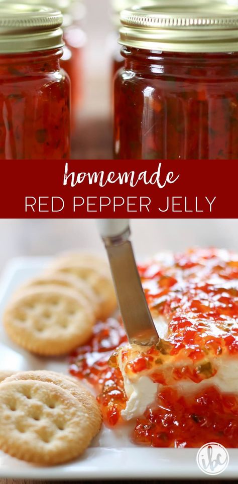 Jelly, Best Pepper Jelly Recipe, Homemade Pepper Jelly, Red Pepper Jelly Recipe, Pepper Jelly Recipe, Canning Peppers, Pepper Jelly Recipes, Food Preserving, Hot Pepper Jelly