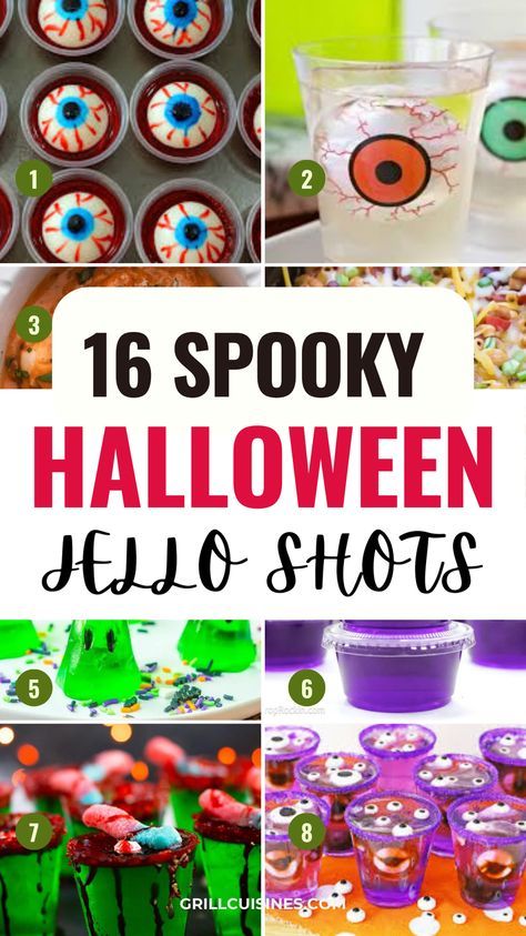 These are the best Halloween Jello Shots ideas! Eyeball jello shots, vampire kiss, purple hooter, black magic and more! Make your favorites for your guests. Happy Halloween!!
Black Magic Jello Shots, Vampire Kiss Jello Shots, Jell-o Shots Halloween, Halloween Jell-o Shots, Purple Jello Shots, Jello Shots Halloween Cute Halloween Jello Shots, Spooky Halloween Jello Shots, Halloween Shots Alcohol Jello Shooters, Edible Glitter Jello Shots, Halloween Jello Recipes, Jello Shots For Halloween, Halloween Jell-o Shot Ideas, How To Make Jell-o Shots, Jello Halloween Ideas For Kids