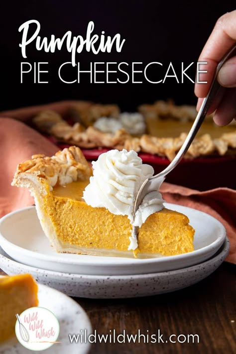 Pumpkin Pie is one of my favorite Thanksgiving pies. This special recipe has been making an appearance at our family Thanksgiving dinner for the past 10 years plus. Read on to find out the secret ingredient in making this pie extra creamy! #wildwildwhisk Pumpkin Pie Recipe Cream Cheese, Pumpkin Pie With Sweet Condensed Milk, Pumpkin Pie Made With Condensed Milk, Southern Living Pumpkin Pie, Thanksgiving Pumpkin Pie Recipe, Pumpkin Cheese Pie Recipe, Non Traditional Pumpkin Pie, Pumpkin Pie Cream Cheese Recipe, Pumpkin Pie Recipe With Cream Cheese