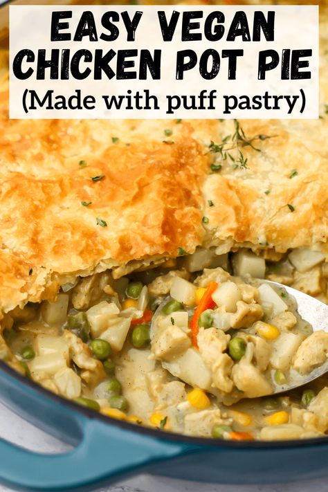 Vegan Chicken Pot Pie, Vegan Pot Pie, Veggie Pot Pie, Vegan Pot Pies, Cashew Sauce, Vegan Chicken, Thanksgiving Recipe, Frozen Pie, Pie Crusts