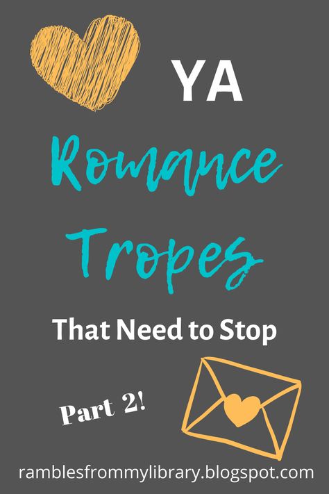 Last time I talked about six of the worst YA romance tropes I've seen in fiction. Now, it's time to talk about eight more tropes that I've seen in books that I cannot stand. Toxic Romance, Romance Tropes, Ya Romance, Book Tropes, Teen Romance Books, Ya Fiction, Bad Romance, Writing Tools, The Worst