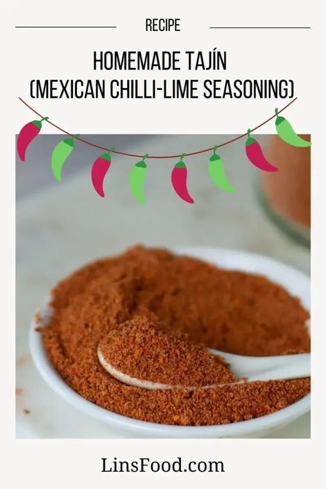 Love Mexican? Find out how to make a homemade tajín using only a handful of ingredients. Then find out how to use it! #mexican #tajin #recipe #linsfood Healthy Seasonings, Tajin Recipes, Mexican Chilli, Mexican Spices, Rub Recipes, Homemade Spices, Spice It Up, Exotic Food, Spice Mix