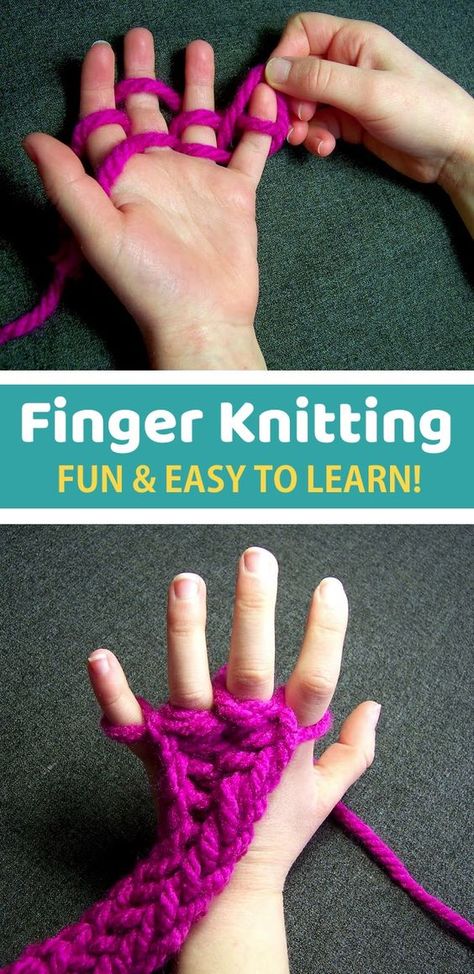 Looking for cheap and easy DIY kids crafts? Girls love to finger knit! This simple yarn project is perfect for making fun little bracelets, blankets for dolls and more. It's great for hand and eye coordination! The perfect boredom buster for summer or anytime you're stuck at home. It can be done anywhere, including the car. Keeps kids and teenagers busy! If you're looking for fun projects for kids at home, this is a great way to learn knitting. Super cheap and easy with yarn. #kidscrafts Finger Knitting For Kids, Creative Crafts For Kids, Learn Knitting, Finger Knitting Projects, Finger Knit, Yarn Crafts For Kids, Easy Yarn Crafts, Finger Weaving, Yarn Project