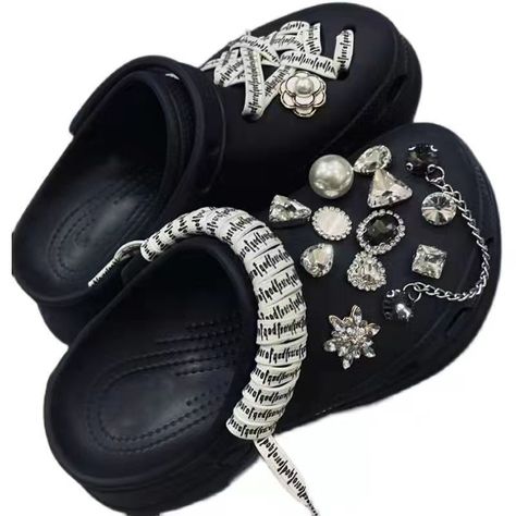 Smarter Shopping, Better Living! Aliexpress.com Bling Ornaments, Shoe Chains, Cool Crocs, Bedazzled Shoes Diy, Crocs Fashion, Bling Shirts, Cool Guy, Jeweled Shoes, Girly Shoes