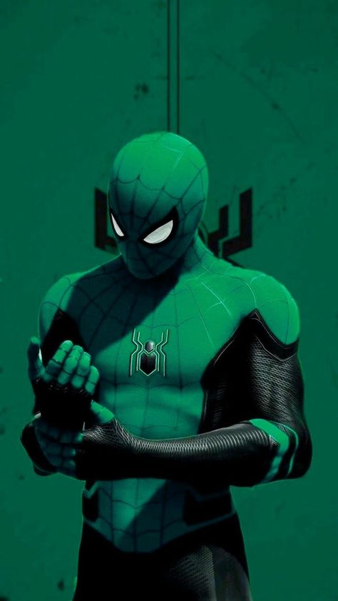 Green Spiderman Green Spiderman Suit, Green Spiderman Aesthetic, Green Spiderman Wallpaper, Green Spidersona, Green Spiderman, Spider Ocs, Spider Persona, Spiderman Printables, Green Marvel