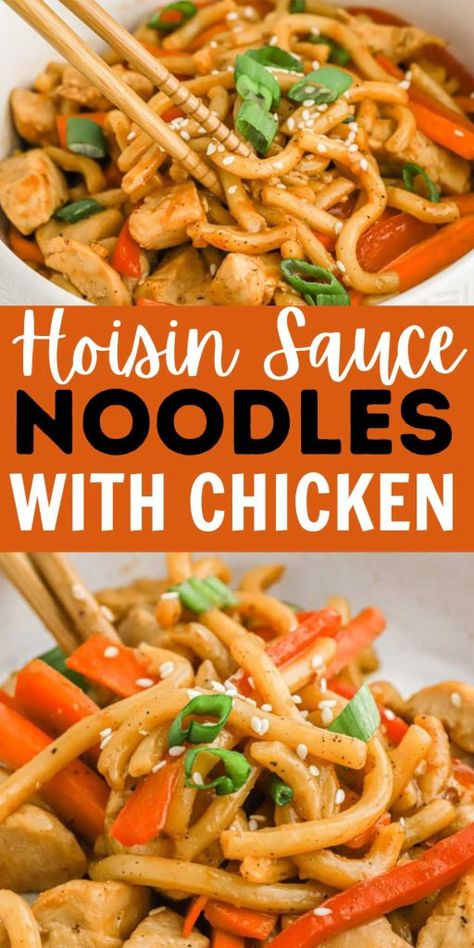 Asian Recipes With Hoisin Sauce, Recipes With Hoisin Sauce Stir Fry, Hoisin Stir Fry Sauce, Hoisin Sauce Noodles, Chicken Hoisin Recipes, Hoisin Sauce Recipe Stir Fry, Recipes Using Hoisin Sauce, Hoisin Sauce Recipe Dishes, Hoisin Noodles