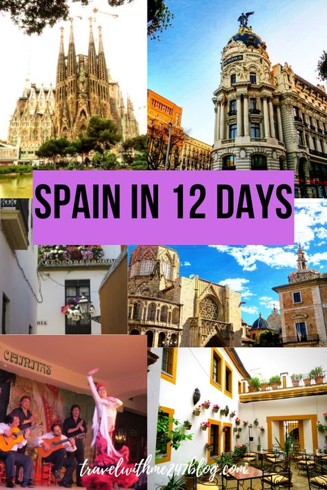 Read cities and places to visit in Spain within 12 days. Detailed information about city guides, day trips from cities of Spain. Places included - Barcelona, Valencia, Seville, Malaga and Madrid with all useful tips and information. #Spain #barcelona #Madrid #SpainItinerary Spain Travel Outfits, Reading City, Spain Tour, Spain Itinerary, Spain Travel Guide, Visit Europe, Europe Travel Guide, Europe Travel Destinations, Spain And Portugal