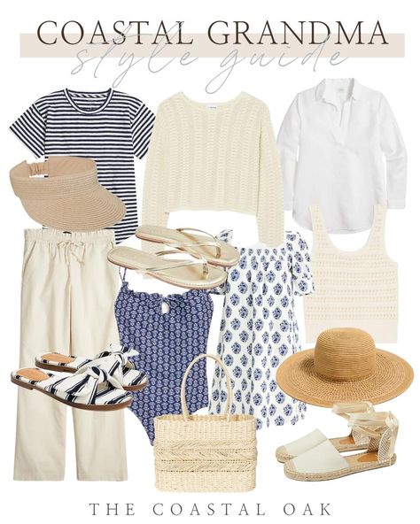 Grandmother Style, Coastal Fashion, Grandma Fashion, Over 60 Fashion, Coastal Grandmother, Travel Capsule Wardrobe, Cruise Outfits, Summer Capsule Wardrobe, Coastal Grandma