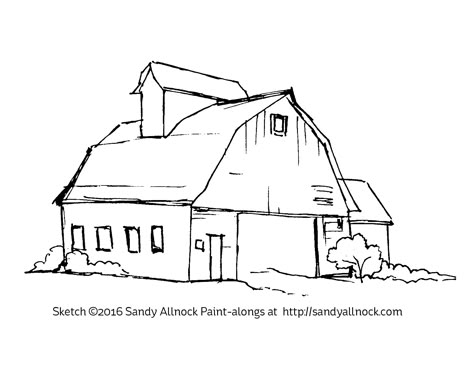 Farm Sketch Simple, Farm Drawing Ideas, Barn Drawing Simple, Barn Tattoo, Burn Hats, Building Sketches, Farm Drawing, Crop Pics, Barn Drawing