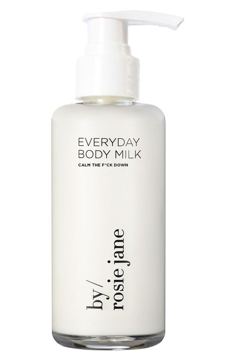 #affiliate By Rosie Jane Calm the F*ck Down Everyday Body Milk | Nordstrom in 2024 | Body milk, Paraben free products, Body skin care routine Cucumber Hydrosol, Non Toxic Skincare, Teen Skincare Routine, Glowing Body Skin, Luxury Body Care, By Rosie Jane, Top Rated Skin Care Products, Palm Massage, Holistic Skin Care