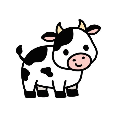 Cute cow Cow Cartoon Drawing, Cow Drawing Easy, Baby Sketch, Cow Wallpaper, Cow Drawing, Cartoon Cow, Animal Doodles, Cow Tshirt, Cow Canvas