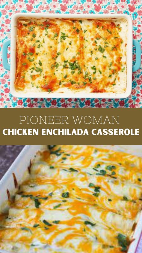 Pioneer Woman Chicken Enchilada Casserole Chicken Enchilada Casserole With Cream Of Chicken Soup, Red Chicken Enchilada Casserole, Pioneer Woman Enchilada Casserole, Chicken Enchilada Recipe Corn Tortillas, Creamy Turkey Enchiladas, Casserole For Lunch, Pioneer Woman Chicken Tortilla Casserole, White Chicken Enchiladas Pioneer Woman, Mexican Casserole Recipes Chicken Enchilada Bake Corn Tortillas