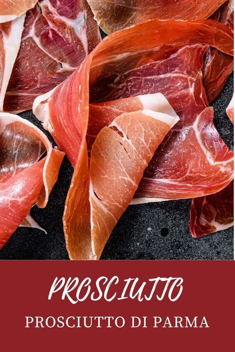 Prosciutto di Parma ham is a world famous salt-cured air dried ham produced in the farming area surrounding the Italian city of Parma. Learn more about this delicious italian ham. #prosciutto #ham #italianrecipes Parma Ham Recipes, Red Clam Sauce, Italian Ham, Scrumptious Food, Parma Ham, Italian City, Pork Meat, Light Snacks, Hams