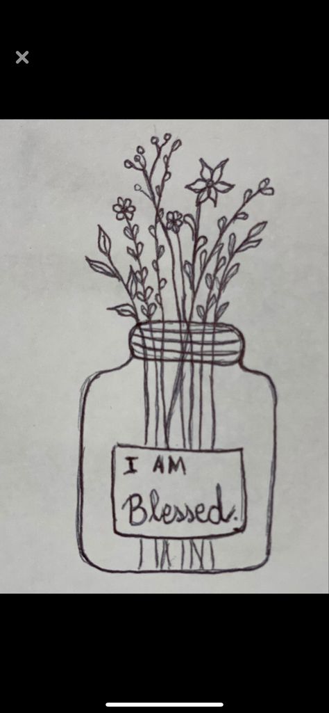 Grateful Drawing Ideas, Self Growth Doodles, Gratitude Drawing, Gratitude Journal Drawings, Gratitude Drawing Art, Manifestation Journal Drawings, I Am Blessed, Small Drawings, Gratitude Journal