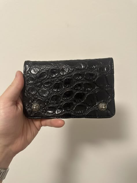 CHROME HEARTS ALLIGATOR WALLET Chrome Hearts Wallet, Alligator Wallet, Heart Accessories, Saved Items, Chrome Hearts, Recycled Fabric, Men's Accessories, Accessories Shop, Alligator