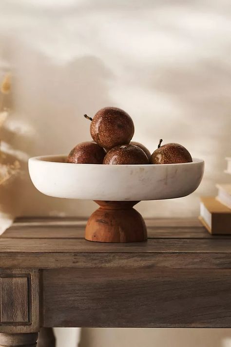 Dinnerware + Serveware | Plates + Serving Trays + Platters | Terrain Serving Bowls Ceramic, Large Decorative Bowl, Round Serving Tray, Marble Bowl, Wood Plant Stand, Modern Addition, The Marble, Creative Living, Serving Utensils