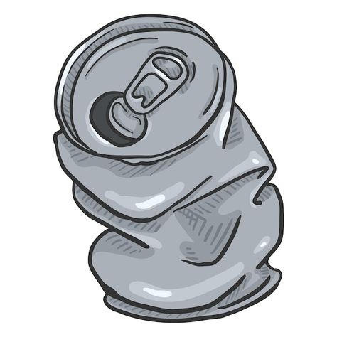 Beer Drawing, Recycle Cans, Pop Art Comic, Drinks Design, Vector Cartoon, A Level Art, Prop Design, Skateboard Decks, Tin Can