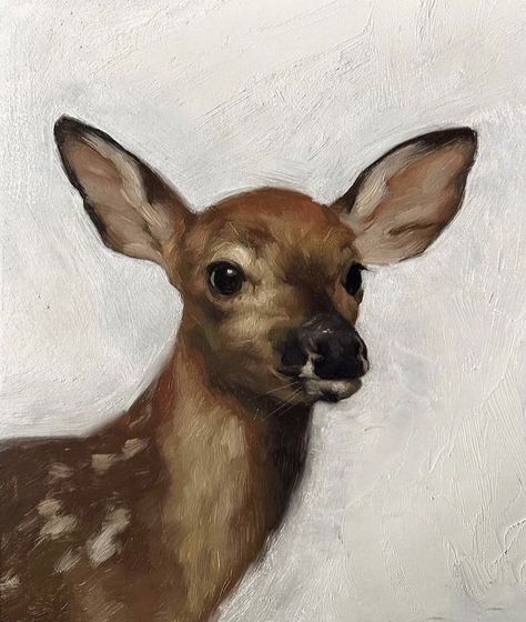 Jennifer Gennari, Fawn Deer, Deer Painting, Animal Portraits Art, Have Inspiration, Animal Portraits, A Level Art, Ap Art, Art Inspiration Painting