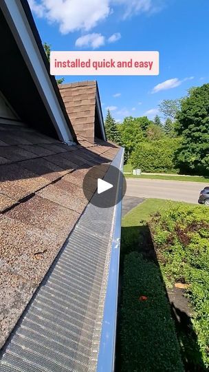 5.6K views · 169 reactions | What's your opinion on gutter guards? My customer has to clean his gutters out 3-4 times a year because of all the trees. So he wanted to put gutter guards on, I personally have mixed opinions as they often trap material ontop and cause drainage issues as well as other issues. These guards are from @easyongutterguard and they are one of the best gutter guards I've installed. When installed they have a step angle with no lip to catch leaves. They also have a very fine mesh to help prevent anything getting stuck. 
#guttercleaningservices #gutters #gutterrepair #gutterguard #gutterclean #diygutters #eavestroughs #eavestroughcleaning #homerenos #homemaintenance #homepr#diyproject #handymanservices #handymanservice #handymantips #diyhouseprojects | Meyers.makes Gutters On House, Diy Gutters, Gutter Guards, Gutter Repair, Gutter Guard, Handyman Services, Cleaning Gutters, Diy House Projects, Your Opinion