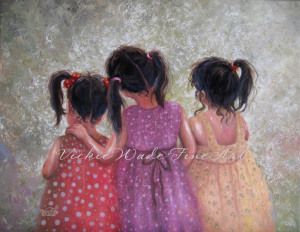 Three Little Sweet Pea Sisters Three Sisters Art, Bedroom Lavender, Girls Bedroom Art, Sisters Art, Architecture Sketches, Three Girls, 3 Sisters, Childrens Wall Art, Friends Group