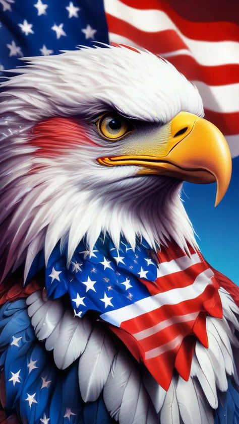 Usa Eagle Wallpaper, Bald Eagle Wallpaper Iphone, Eagle Images Hd, Patriotic Photos, Bald Eagle Art, Colorful Animal Paintings, Native American Prayers, Us Army Rangers, Star Trek Wallpaper